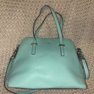 Kate Spade Tiffany Blue Leather Tote Bag
